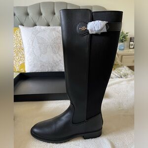 Coach leather riding boots